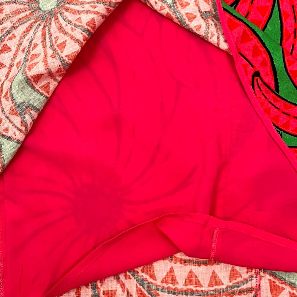 FARM Rio Red and Green Floral Midi Skirt - Picture 12 of 15